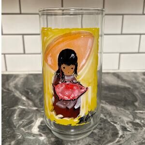 Ted DeGrazia Native American Southwestern Inspired Drinking Glass Tumbler